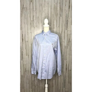 Ralph Lauren‎ Men's Size 16 Blue Classic Fit Long Sleeve Button Down Shirt